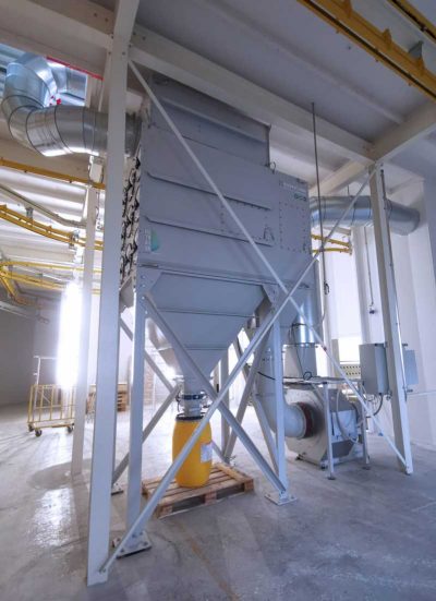 FILTRACON dust collector cartridge collector wet painting Hochdorf