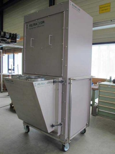 FILTRACON mobile dust extractor cartridge collector Kestenholz